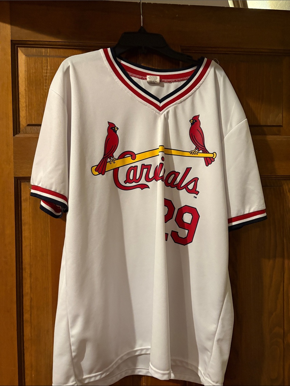 White Baseball Jersey - Number 29 - Vince Coleman